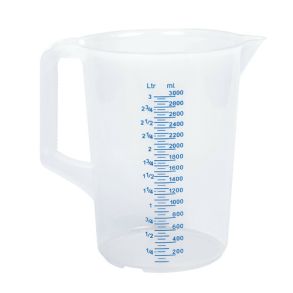 Mlekande Transparent M/ Skala - Volume 3000 ml.