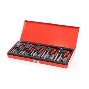 Gevindreparationsst 131 dele - Gevind M5, M6, M8, M10 & M12 - Leveres i praktisk opbevaringskasse