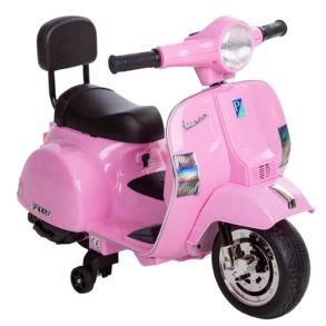 El-Scooter til b�rn - Vespa PX150 Lyser�d 6V - Med lys og musik