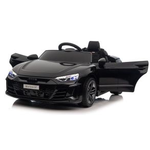 Elbil til b�rn - Audi RS e-tron GT 4x4 Sort - Med fjernbetjening, lys, lyd & musik