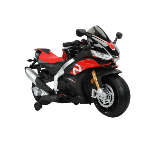 El-Motorcykel til b�rn - Aprilia RS V4 MC  - Med Horn og Musik