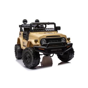 Elbil til b�rn - Toyota FJ Cruiser Sandfarvet - Med fjernbetjening, lys, lyd & musik