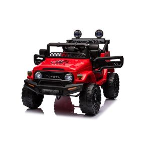Elbil til b�rn - Toyota FJ Cruiser R�d - Med fjernbetjening, lys, lyd & musik