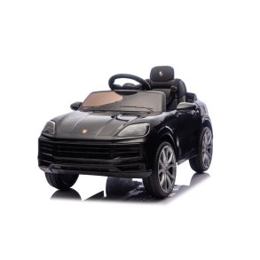 Elbil til b�rn - Porsche Cayenne Sort - Med fjernbetjening & Lys