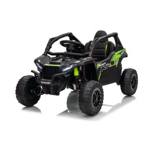 Elbil til b�rn - Kawasaki Teryx KRX 1000 UTV Sort - Med fjernbetjening, lys, lyd & musik