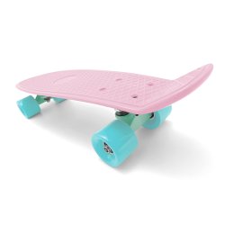 Skateboard Med Gummihjul - Lyserød Tyrkis blå Penny Board - Skateboard Autofix.nu