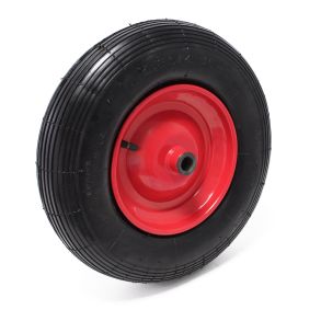 Hjul Til Skkevogn & Trillebr - Luftgummihjul M. stlflg Komplet 400x100 mm