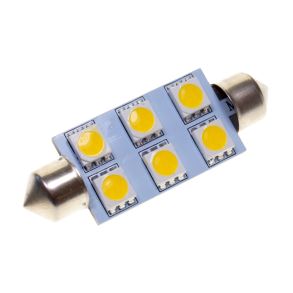 6x LED SMD pinolpre 12V - Xenon-hvid (6000K)