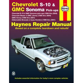 Reparationsbog Haynes - Chevrolet S-10 & GMC Sonoma pick-ups (1994-2004)