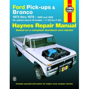Reparationsbog Haynes - Ford pick-ups F-100-F-350 & Bronco (1973-1979)