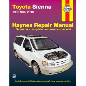 Reparationsbog Haynes - Toyota Sienna (1998-2010)