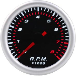 Omdrejningst�ller Benzin - Smoke Indbygnings Dia. 52 mm 