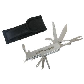 Multitool til outdoor 11-I-1 - Multifunktions Lommekniv Rustfri Stl - Med Etui