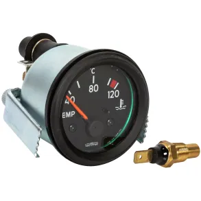 Temperaturmler 12V - Mleomrde 40-120 C - Dia. 52 mm 