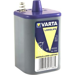 Batteri - Brunstensbatteri VARTA LongLife 4R25X - 6V / 7500mAh