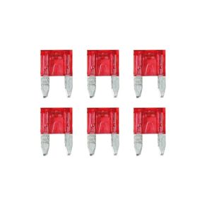 Mini Sikring ATS 10A - M/ SMD LED Advarselslys - 6 stk 