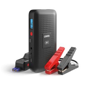 Multifunktionel tr�dl�s jumpstarter 12V - 12.000 mAh med powerbank