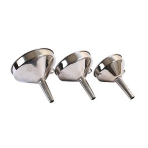 Tragte St Med Si I Rustfri Stl - Str. 100 / 120 / 140 mm - 3 Stk