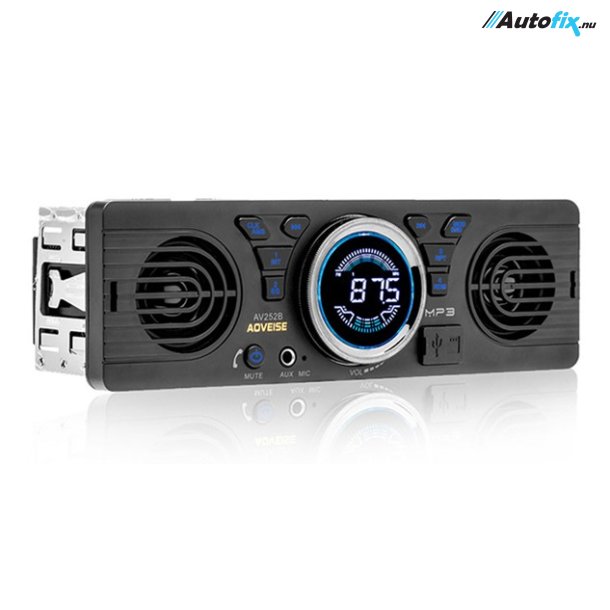 Autoradio 1DIN (Med Indbygget Højttalere) - Bluetooth / AUX / SD-kort - Autoradio 1DIN -