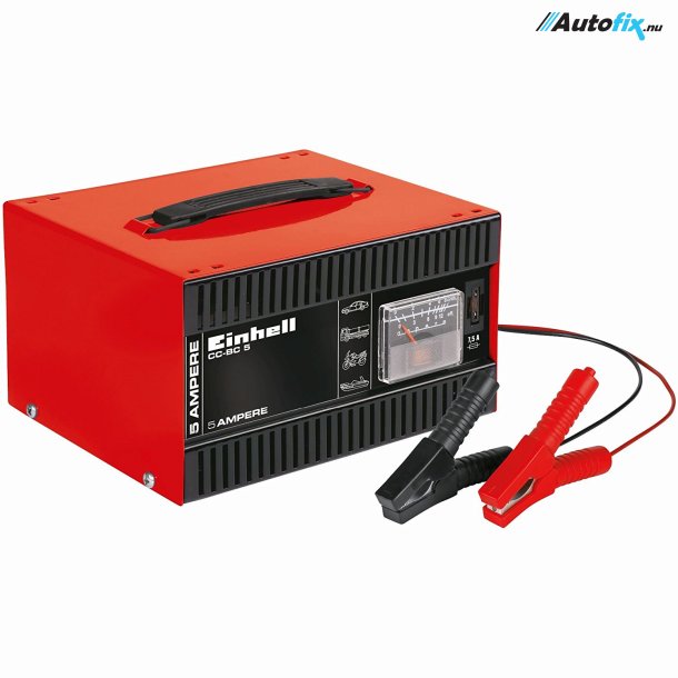 Batterilader - Einhell CC-BC 5 - 12V 5 AMP.