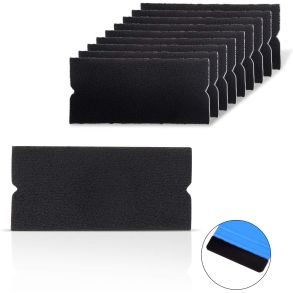 Kantfilt Til Skraber - Sort Selvklbende 10x4,8cm - 10 stk.