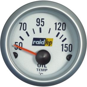 Olietemperaturmler 12V - Auto Gauge - Slv 52 mm