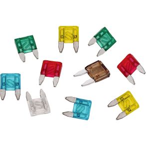 Mini sikringer 4-30A - Sikringssortiment - 10 stk