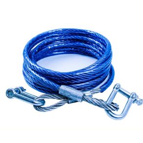 Slbekabel i Stl Med Kroge - Maks. 5000 kg - Lngde 3,5 Meter