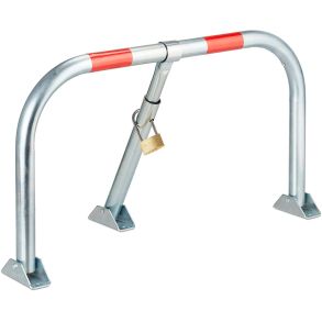 Parkeringsbarriere Foldbar Med Hngels - Tyveri- Og Parkeringssikring - Ml 80x46,2x43,3 cm 