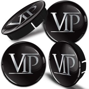Centerkapsler til Aluflge - VIP Motiv - Dia. 56/60 mm - 4 stk