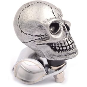 Ratknop Kranium look - Universal Fastgrelsesdiameter 30 mm - Hvid