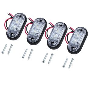 Positions- / Sidemarkeringslygter LED Hvid E11 - Universal 12V- & 24V - 4 stk