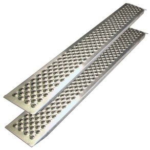 Opkrselsramper I Aluminium 2 Stk Buet - Ml 200x20x3 cm - Maks. Belastning Pr. stk. 200 kg