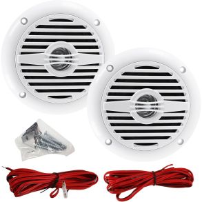 Marinehjttalere st Koaixal 100 mm - 2-Vejs 60W 8 Ohm med gitter - 2 stk.