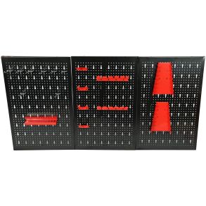 Vrktjsvg / vrktjstavle I Stl - 3x plader af 40x60 cm - M/ 16 stk. Tilbehr