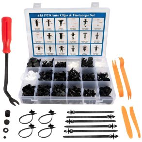 Clips sortiment til bil - Universal 450 dele - Leveres i Praktisk Opbevaringsboks