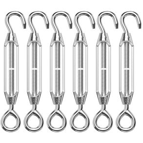 Justerbare turnbuckle st 6 stk. - Justerbare 10,5-14,7 cm - Universal wirekroge