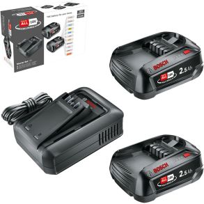 Bosch starts�t 18V / 4,0Ah - Bosch Home & Garden 1600A031T5 - 2x batterier & batterilader