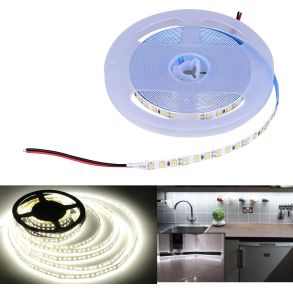 Flexistrip LED SMD - 12V Farve Kold Hvid - Selvklbende L. 5 meter