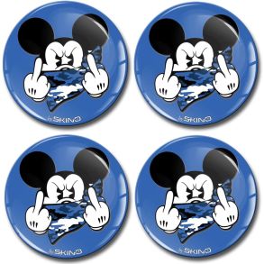 Centerlogo 60 mm - Selvklbende - 4 stk