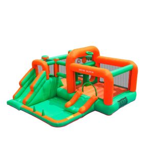 Hoppeborg inkl. 450W bl�ser - Doctor Dolphin Bouncer Actionworld - 405x395x210 cm
