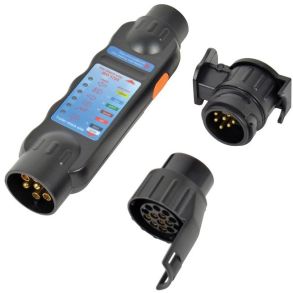 Trailerstik Tester Kit LED 12V - 3-i-1 Med 2 Adapter 