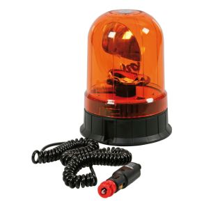 Halogen Rotorblink 12-24V - Motordrevet / Magnet & Sugekop - Gul Linse RH-2
