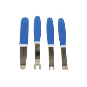 Afmonteringsvrktj Til Panel Clips - Laser Tools 7396 - Krom Finish 4 dele