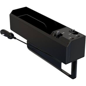 Opbevaringsboks Organizer 12V - USB-C/Micro USB/Lightning stik & 2x USB 2.4A - Ml 27,2x6,3x15,4 cm