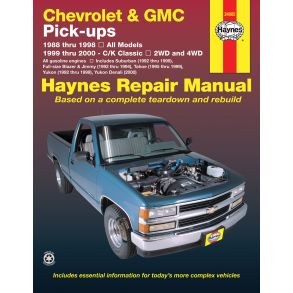 Reparationsbog Haynes - Chevrolet & GMC full-size petrol pick-ups (1988-1998)