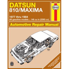 Reparationsbog Haynes - Datsun 810 & Maxima Sedan, Wagon & Coupe petrol (1977-1984)