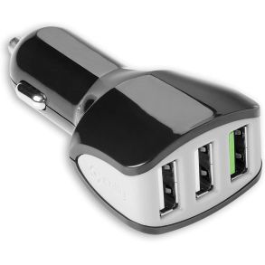 USB oplader - Med 3x USB-stik (1x turbo charge) - Universal