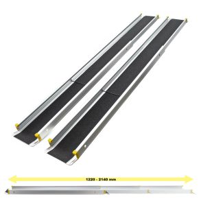 Teleskopisk Opkrselsrampe St - Aluminium Maks. 270 kg - 2 Stk