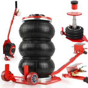 Donkraft pneumatisk 3500 kg med lang arm - Robust og drevet af trykluft - L�fteh�jde 15-40 cm 